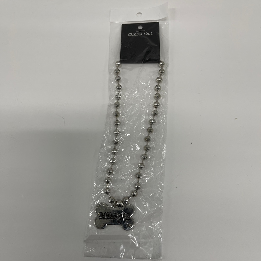 Dolls Kill Bone Necklace
